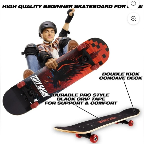 Tony Hawk 31” inch Popsicle skateboard Video game design  
T.HAWK 31” NEW - Picture 6 of 8